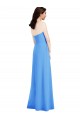 Comprar Azul Verde pavo real Trompeta Sin tirantes Crepé Elástico Largo Vestidos de dama de honor / Vestidos de fiesta