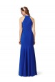 Comprar Azul real Sirena Cuello en V Crepé Elástico Largo Formales Vestidos de dama de honor / Vestidos de fiesta