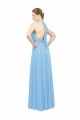 Comprar Bígaro línea A Halter Gasa Largo Vestidos de dama de honor