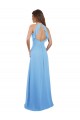 Comprar Bígaro línea A Halter Gasa Largo Vestidos de dama de honor