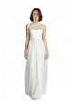 Comprar Blanco línea A Halter Cuello Alto Tul Largo Vestidos de dama de honor