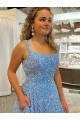 Comprar Color mostrado línea A Cucharón Cola corte Lentejuelas Terciopelo Largo Vestidos de fiesta