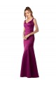 Comprar Cubierta Barco Satén Largo Formales Vestidos de dama de honor / Vestidos de fiesta