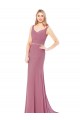 Comprar Cubierta Cuello Alto Gasa Largo Vestidos de dama de honor / Vestidos de fiesta