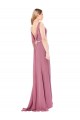 Comprar Cubierta Cuello Alto Gasa Largo Vestidos de dama de honor / Vestidos de fiesta