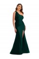 Comprar Evergreen Sirena Un Hombre Satén sedoso Largo Formales Vestidos de dama de honor / Vestidos de fiesta