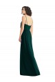 Comprar Evergreen línea A Cuello en V Gasa Largo Vestidos de dama de honor