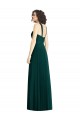 Comprar Evergreen línea A Halter Gasa Largo Vestidos de dama de honor