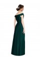 Comprar Evergreen línea A Hombros Descubiertos Cuello en V Gasa Largo Vestidos de dama de honor