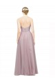 Comprar Light Lilac línea A Cuello de Corazón Tul Encaje Largo Vestidos de dama de honor