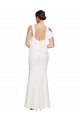 Comprar Marfil Cubierta Cuadrado Crepé Elástico Largo Formales Vestidos de dama de honor / Vestidos de fiesta