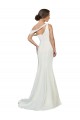 Comprar Marfil Cubierta Un Hombre Barrer tren Crepé Elástico Largo Formales Vestidos de dama de honor / Vestidos de fiesta