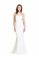Comprar Marfil Sirena Un Hombre Barrer tren Crepé Elástico Tul Largo Formales Vestidos de dama de honor / Vestidos de noche
