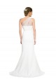 Comprar Marfil Sirena Un Hombre Barrer tren Crepé Elástico Tul Largo Formales Vestidos de dama de honor / Vestidos de noche