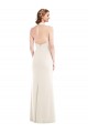 Comprar Marfil Trompeta Halter Crepé Elástico Largo Vestidos de dama de honor / Vestidos de fiesta