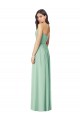 Comprar Menta Verde Trompeta Cuello de Corazón Sin tirantes Gasa Largo Vestidos de dama de honor