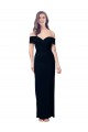 Comprar Negro Sirena Hombros Descubiertos Crepé Elástico Largo Formales Vestidos de dama de honor / Vestidos de fiesta