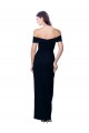 Comprar Negro Sirena Hombros Descubiertos Crepé Elástico Largo Formales Vestidos de dama de honor / Vestidos de fiesta