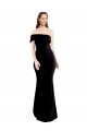 Comprar Negro Sirena Un Hombre Crepé Elástico Largo Formales Vestidos de dama de honor / Vestidos de fiesta