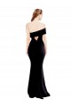 Comprar Negro Sirena Un Hombre Crepé Elástico Largo Formales Vestidos de dama de honor / Vestidos de fiesta