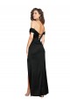 Comprar Negro línea A Cuello de Corazón Satén sedoso Largo Formales Vestidos de dama de honor / Vestidos de fiesta