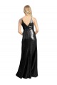 Comprar Negro línea A Tirantes espagueti Cuello en V Lentejuela Largo Formales Vestidos de dama de honor / Vestidos de fiesta