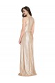 Comprar Oro Cubierta Halter Cuello Alto Lentejuela Largo Formales Vestidos de dama de honor / Vestidos de fiesta