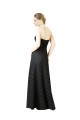 Comprar Pizarra gris Cubierta Cuello de Corazón Encaje Largo Vestidos de dama de honor