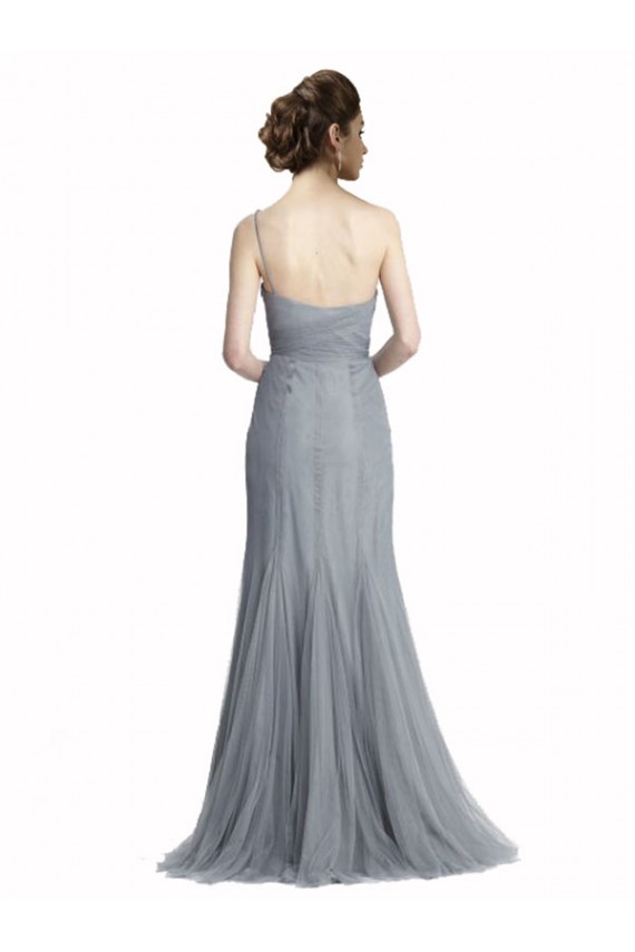 Comprar Pizarra gris Sirena Un Hombre Tul Largo Vestidos de dama de honor