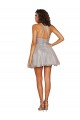 Comprar Plata línea A Halter Corto Tul Corto Vestidos de dama de honor / Vestidos de cóctel / Vestidos para homecoming