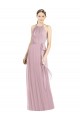 Comprar Primavera línea A Halter Gasa Largo Vestidos de dama de honor
