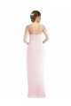 Comprar Rosa Trompeta Halter Crepé Elástico Largo Vestidos de dama de honor / Vestidos de fiesta