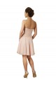 Comprar Rosa línea A Cuello de Corazón Gasa Encaje Corto Vestidos de dama de honor / Vestidos de cóctel