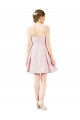 Comprar Rosa línea A Cuello de Corazón Satén Corto Vestidos de dama de honor / Vestidos de cóctel