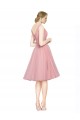 Comprar Rosa línea A Cuello en V Tul Corto Vestidos de dama de honor / Vestidos de cóctel / Vestidos para homecoming
