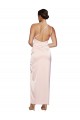 Comprar Rosa línea A Un Hombre Satén sedoso Largo Vestidos de dama de honor / Vestidos de fiesta