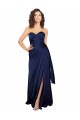 Comprar Sapphire línea A Cuello de Corazón Sin tirantes Satén sedoso Largo Formales Vestidos de dama de honor / Vestidos de fiesta