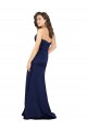 Comprar Sapphire línea A Cuello de Corazón Sin tirantes Satén sedoso Largo Formales Vestidos de dama de honor / Vestidos de fiesta