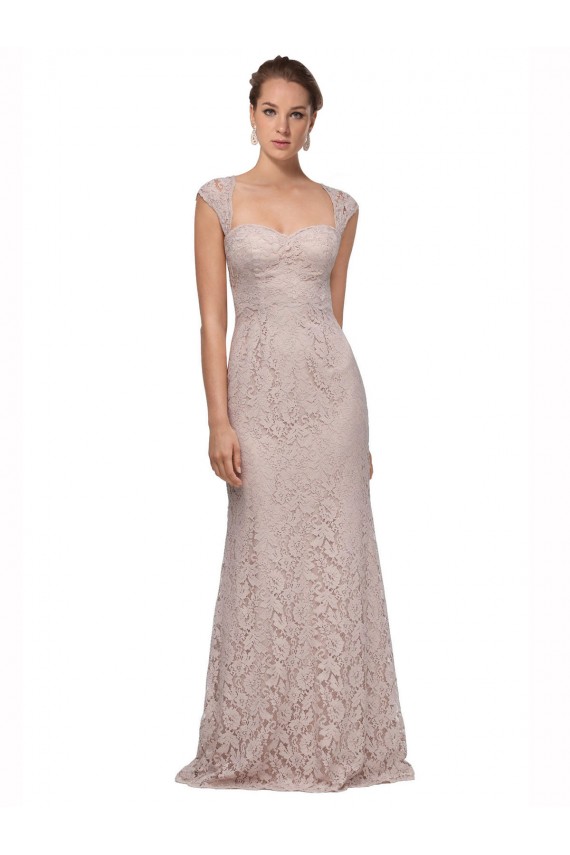 Comprar Sirena Cuello de Corazón Encaje Largo Vestidos de dama de honor / Vestidos de fiesta