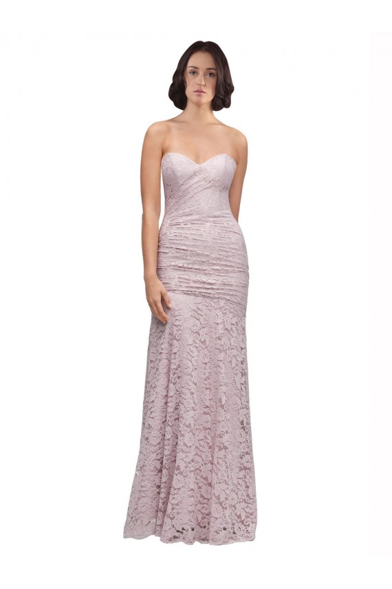 Comprar Sirena Cuello de Corazón Encaje Largo Vestidos de dama de honor / Vestidos de fiesta