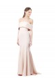 Comprar Sirena Hombros Descubiertos Crepé Elástico Largo Formales Vestidos de dama de honor / Vestidos de fiesta