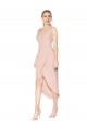 Comprar Sirena Tirantes espagueti Crepé Elástico Corto Asimétrico Formales Vestidos de dama de honor / Vestidos de fiesta / Vestidos de cóctel
