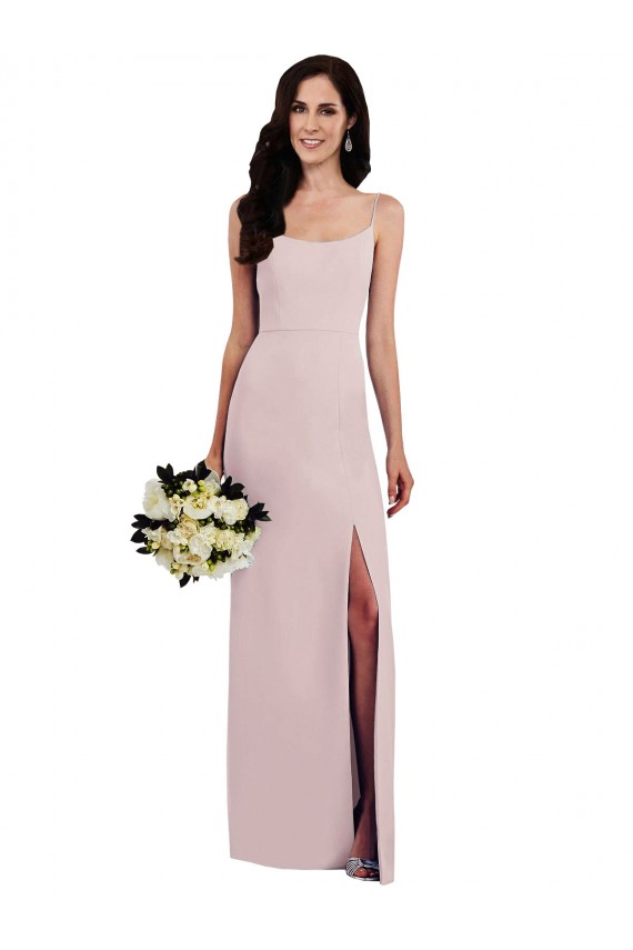 Comprar Trompeta Tirantes espagueti Crepé Elástico Largo Formales Vestidos de dama de honor / Vestidos de fiesta