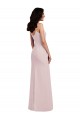 Comprar Trompeta Tirantes espagueti Crepé Elástico Largo Formales Vestidos de dama de honor / Vestidos de fiesta