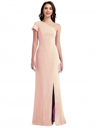 Comprar Trompeta Un Hombre Crepé Elástico Largo Formales Vestidos de dama de honor / Vestidos de fiesta