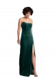 Comprar Verde oscuro Cubierta Sin tirantes Terciopelo Elástico Largo Formales Vestidos de dama de honor / Vestidos de fiesta