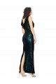 Comprar Verde oscuro Sirena Cuello en V Lentejuela Largo Formales Vestidos de dama de honor / Vestidos de fiesta