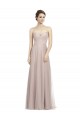 Comprar Vintage Rose línea A Cuello de Corazón Tul Largo Vestidos de dama de honor