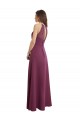 Comprar línea A Cuello Alto Gasa Largo Vestidos de dama de honor