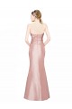 Comprar línea A Cuello de Corazón Sin tirantes Satén elástico Largo Formales Vestidos de dama de honor / Vestidos de fiesta